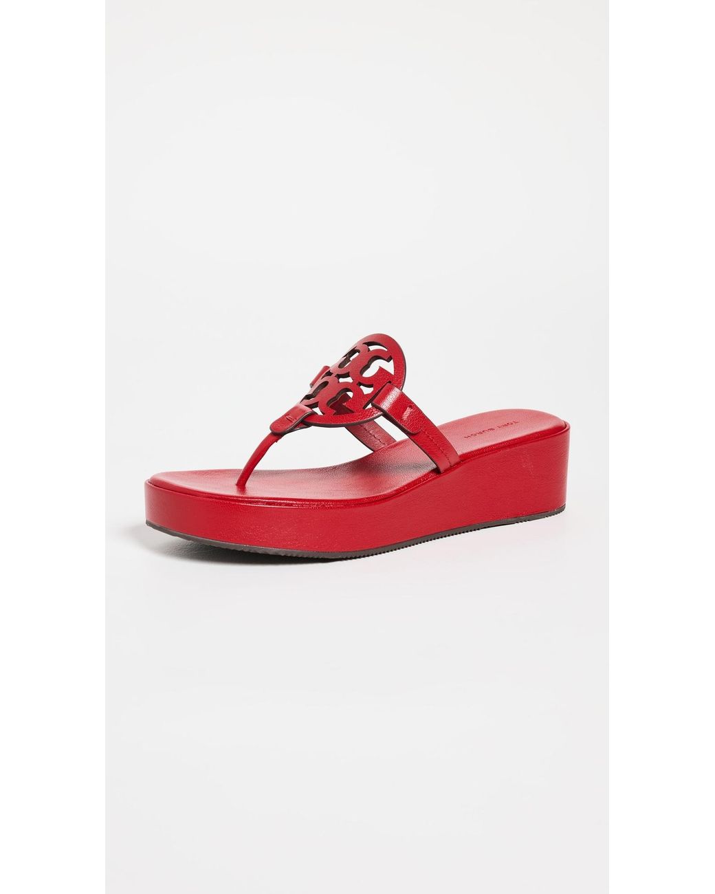 Tory Burch 25Mm Miller Wedges in Red | Lyst