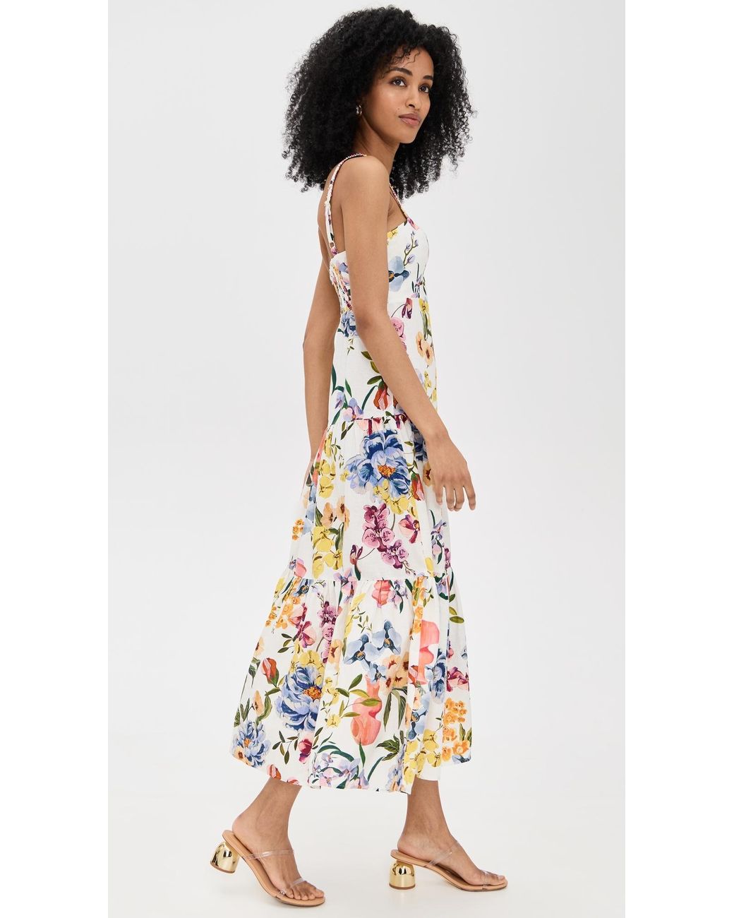FARM Rio Greek Garden Sleeveless Maxi Dress in White | Lyst