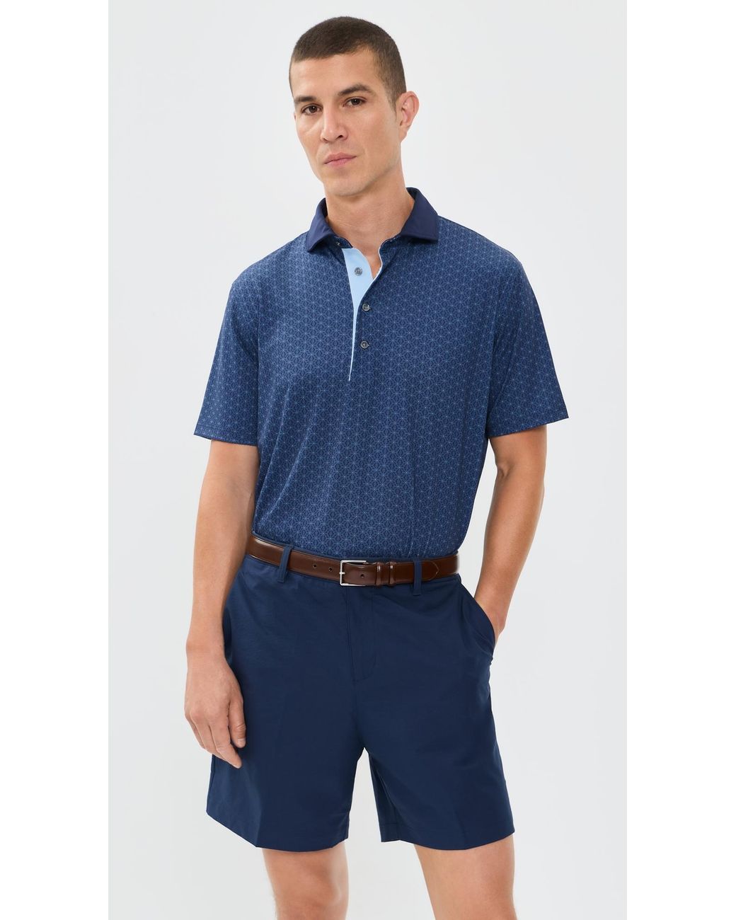 Greyson Blue Deco Polo Top for men