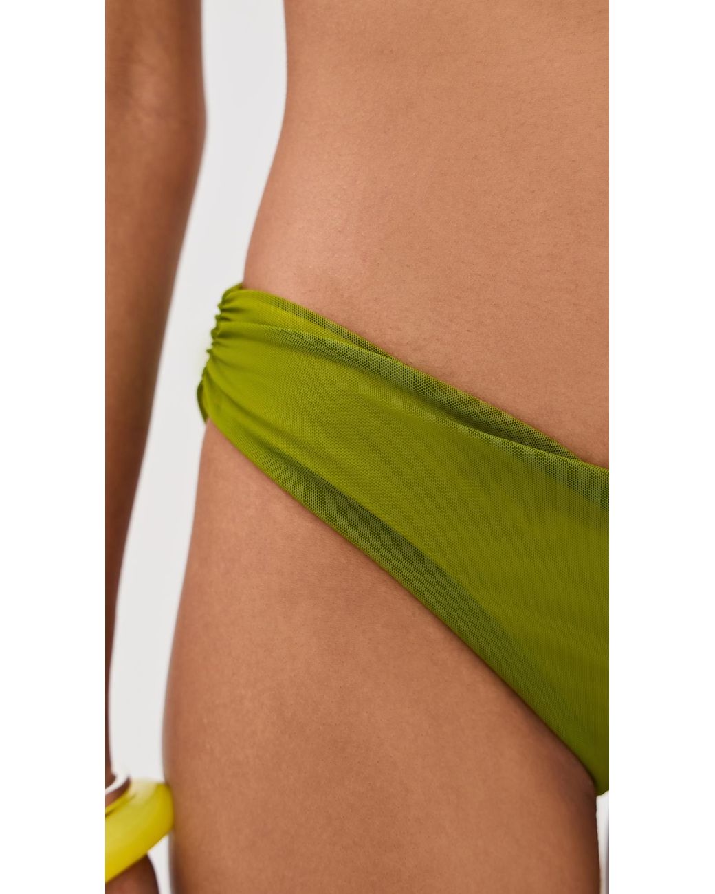Staud Green Emsley Bikini Bottoms