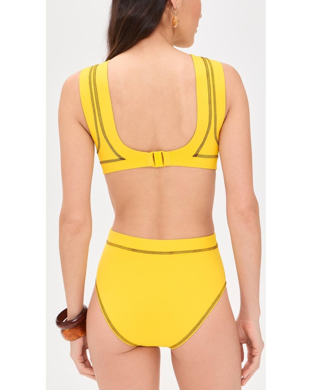 Staud Yellow Dolce One Piece