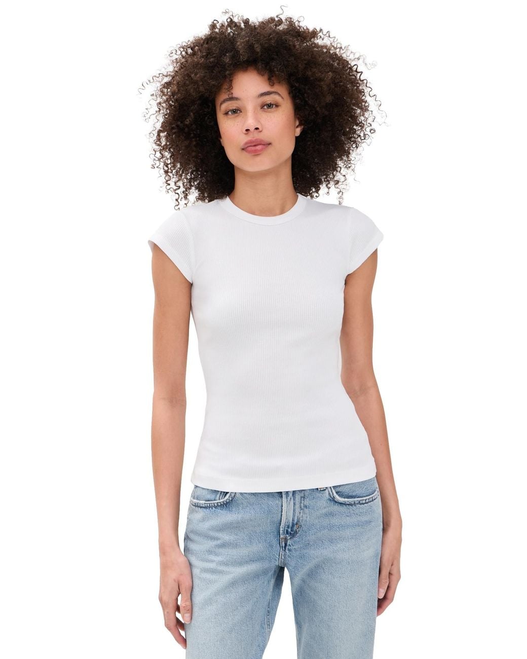 Agolde White Edison Tee
