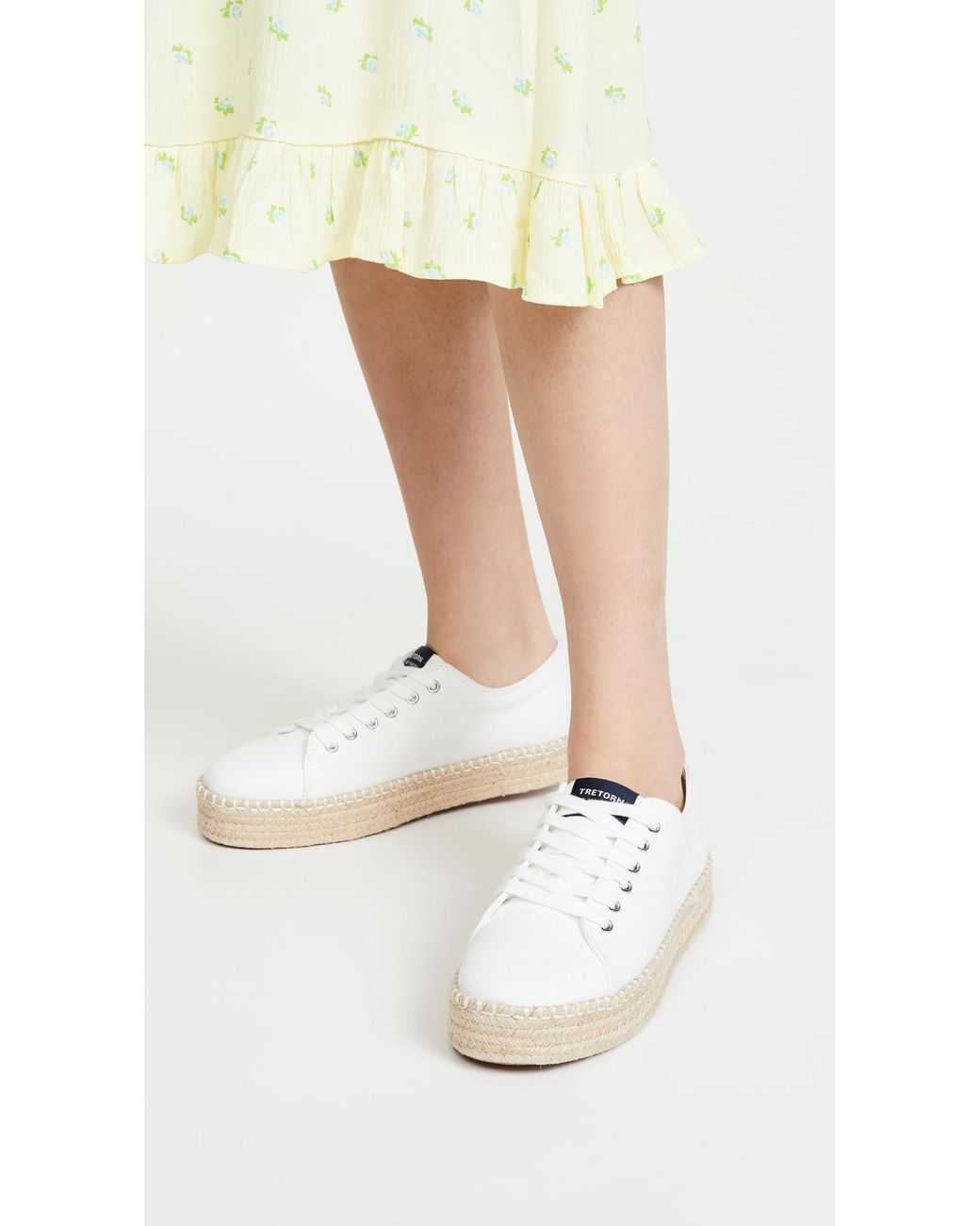 Tretorn eve espadrille sneaker white shop