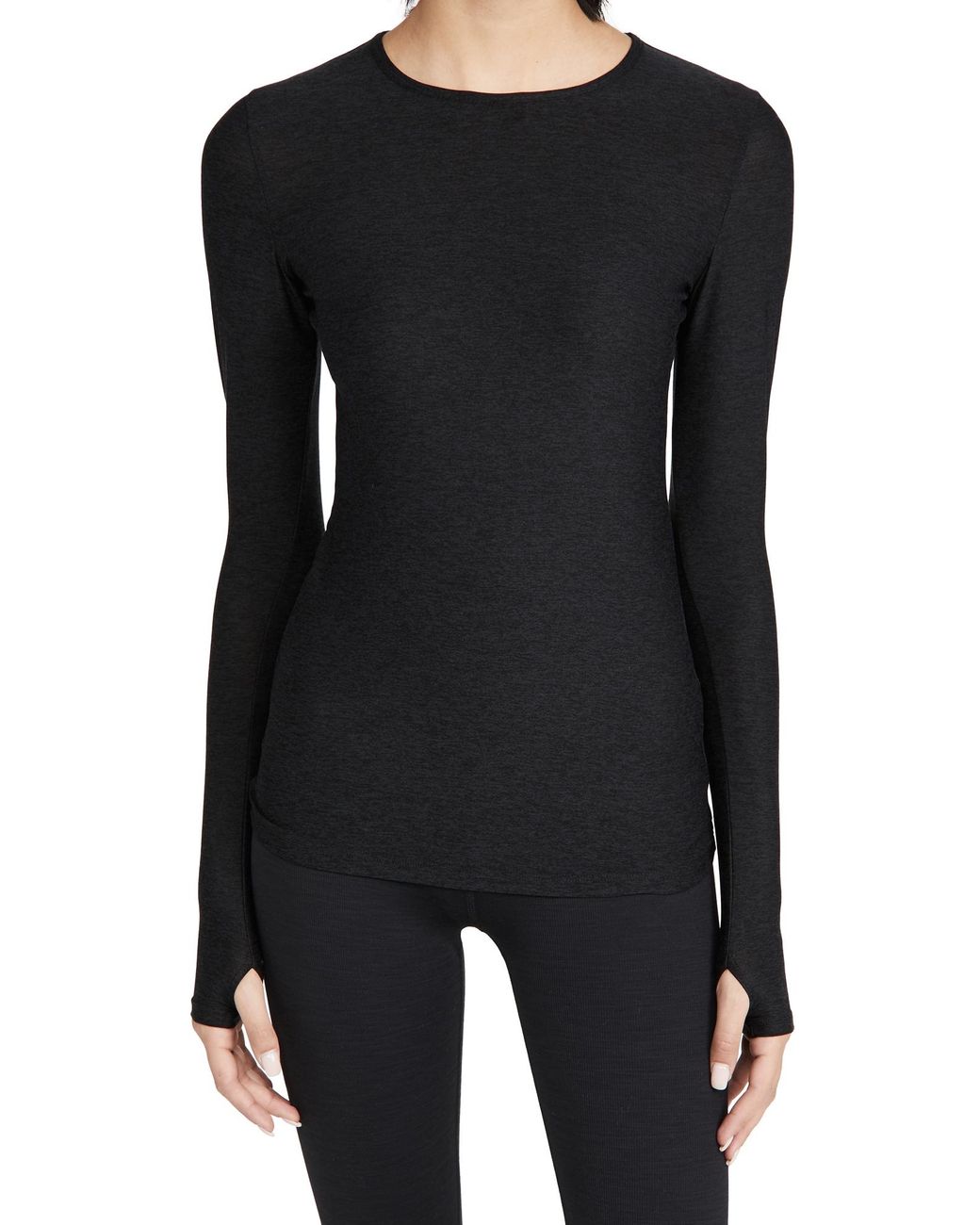 Beyond Yoga Black Classic Crew Pullover