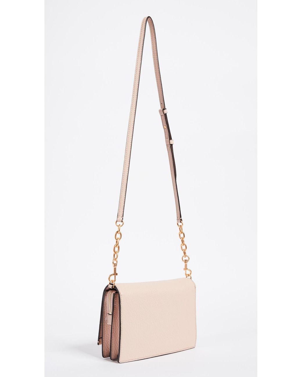 Tory Burch Georgia Pebbled Leather Cross Body Bag Lyst