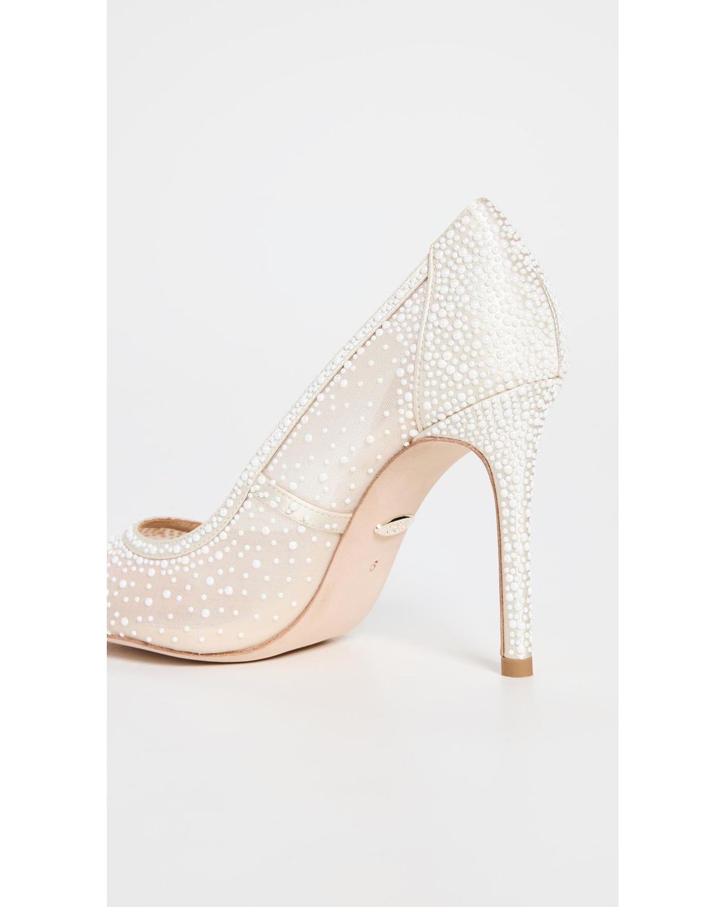 Weslee crystal clearance embellished evening shoe