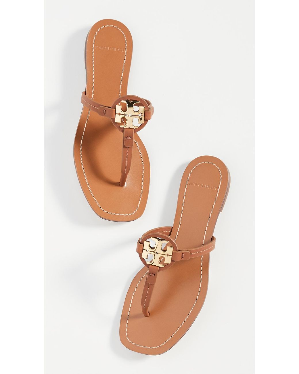 Tory Burch Mini Miller Leather Thong Sandals Lyst