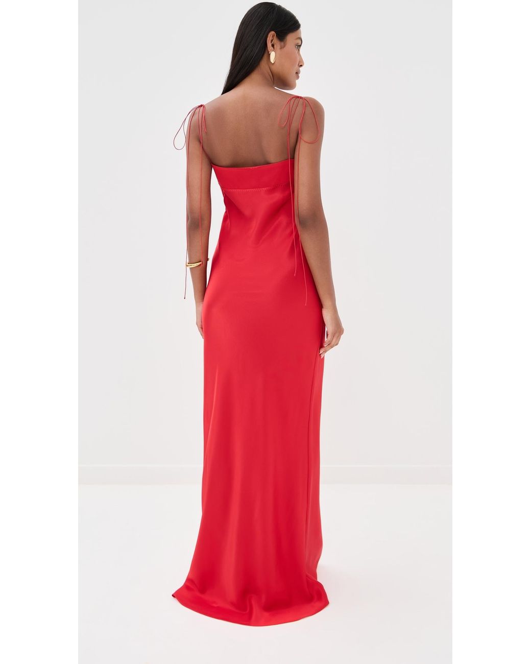 Anna October Tulip Maxi Dress in Red | Lyst