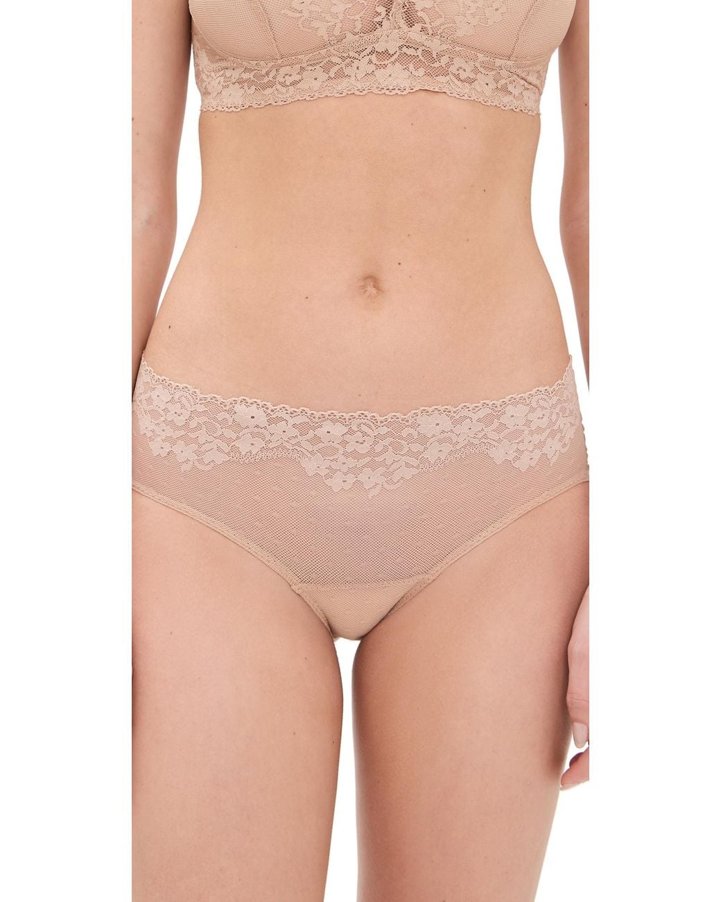 Commando Natural Double Take Lace Bikini Panty