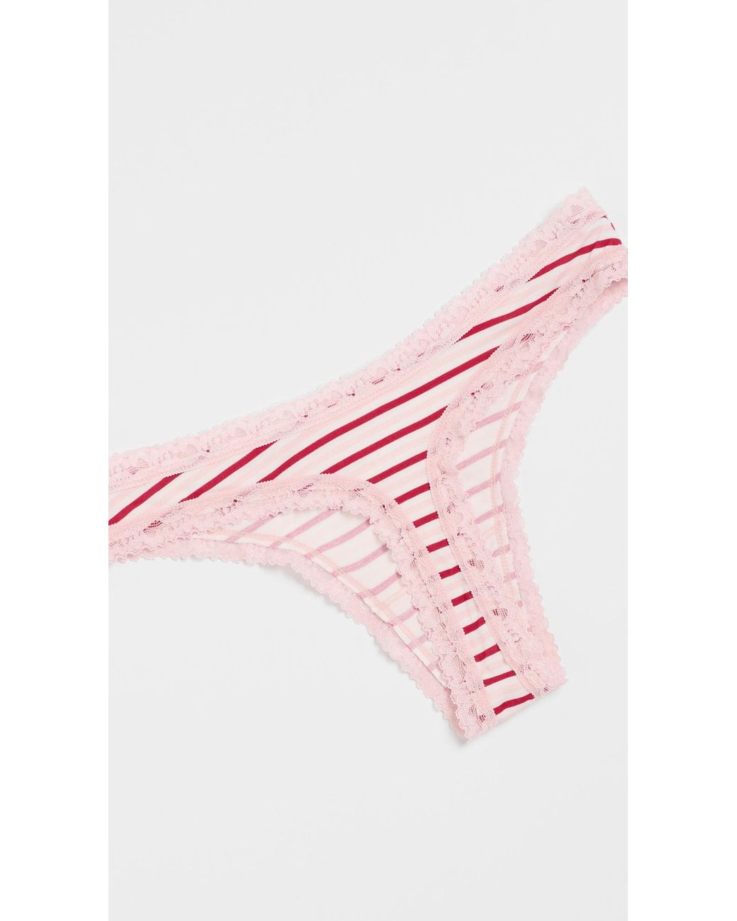 Stripe & Stare Pink Thong 4 Pack
