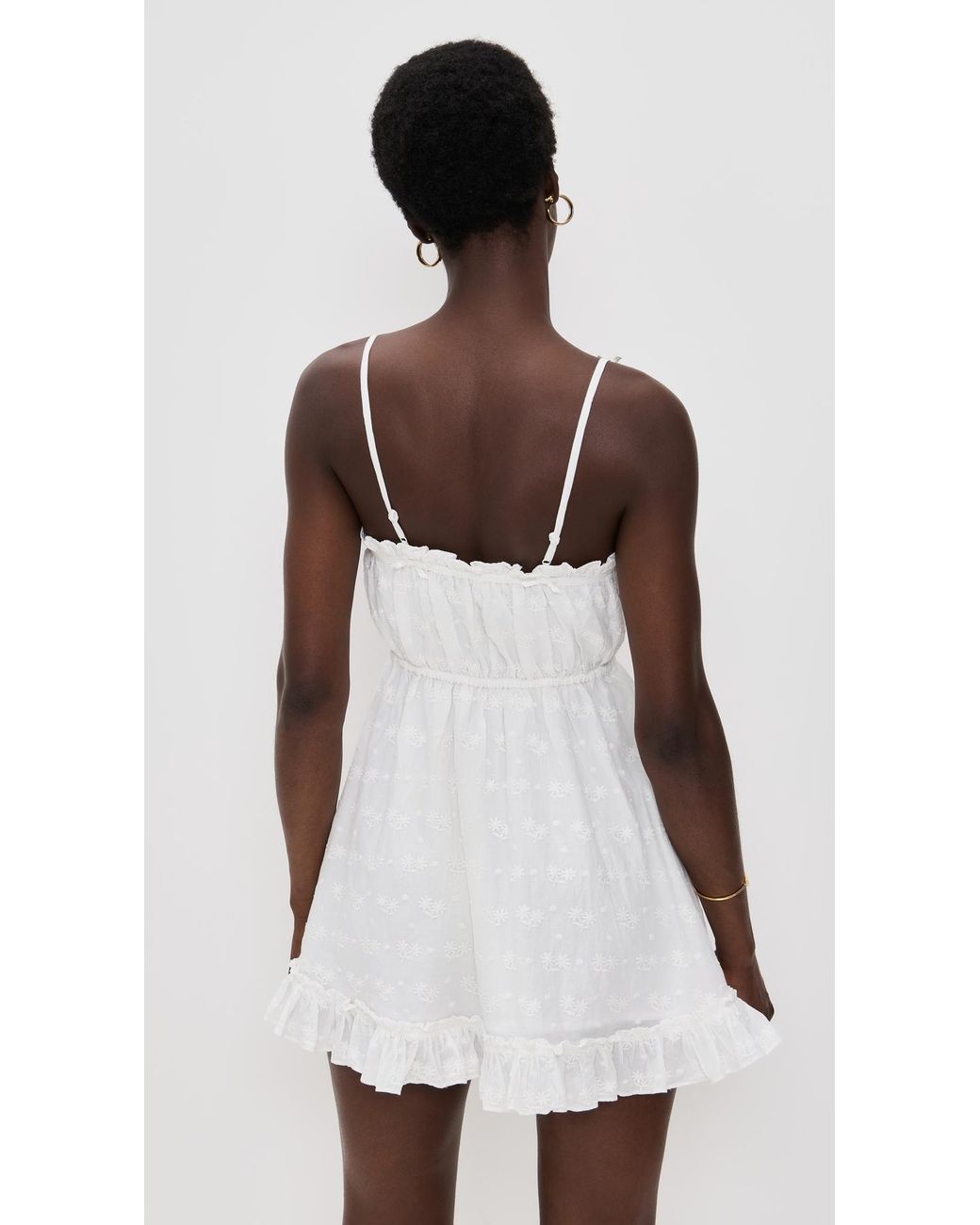 For Love & Lemons Edie Eyelet Slip Dress in White | Lyst For Love & Lemons Edie Eyelet Slip Dress in White | Lyst
