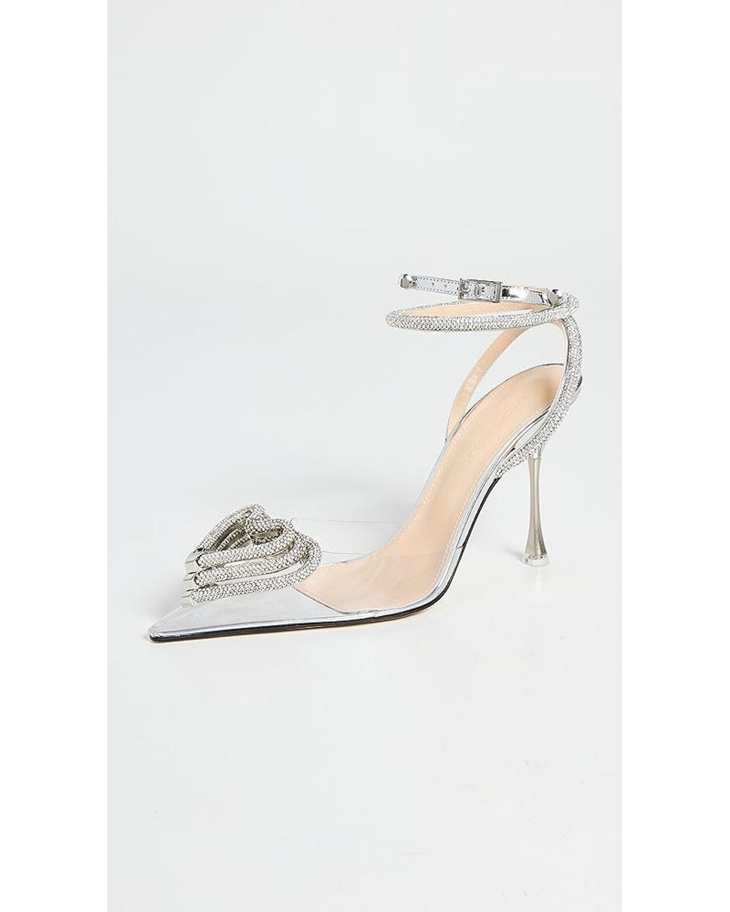 Mach & Mach Triple Heart High Heels in White | Lyst