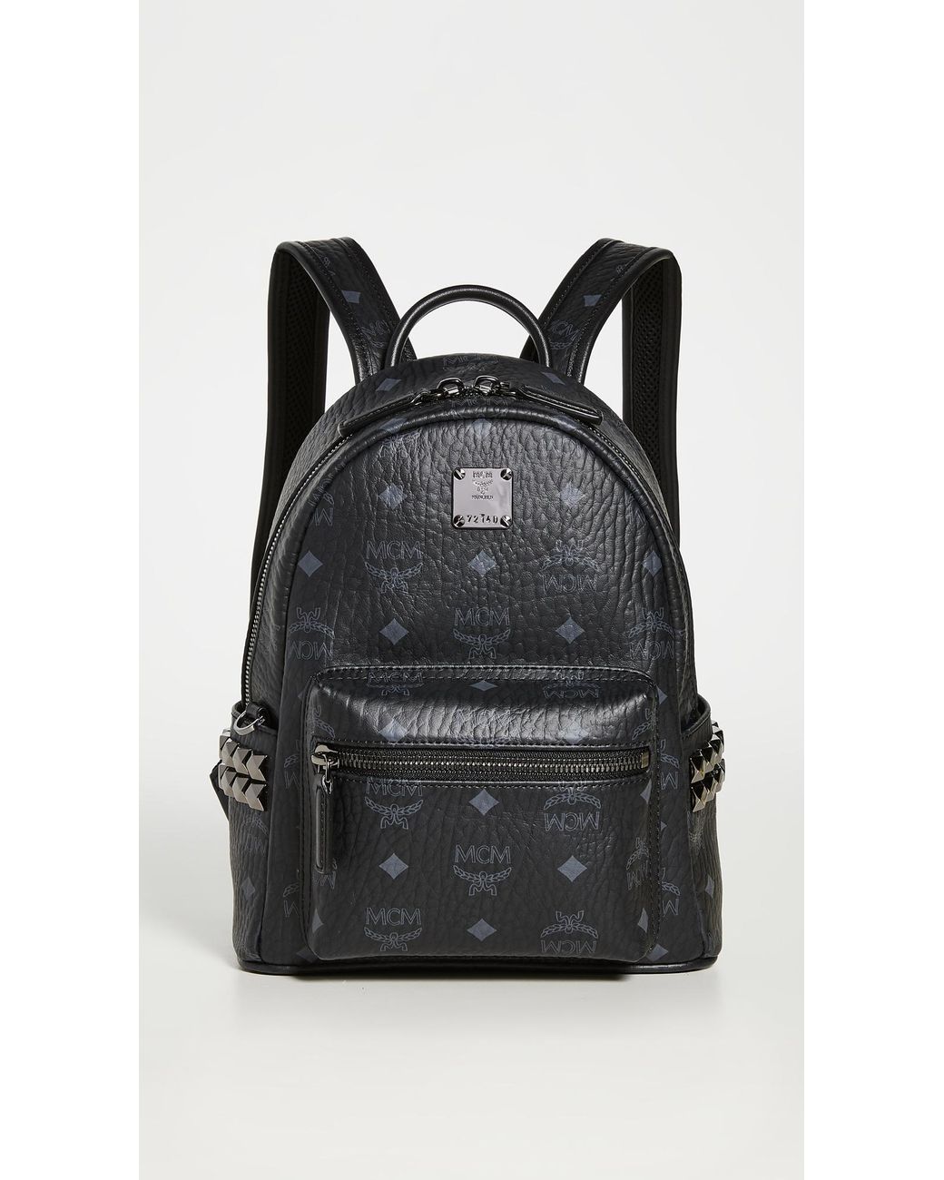 black mcm backpack