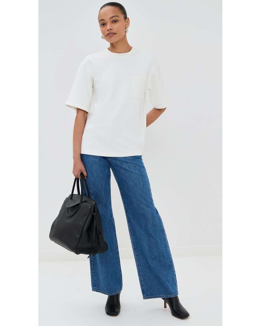 Le Bos White Caroline Tee