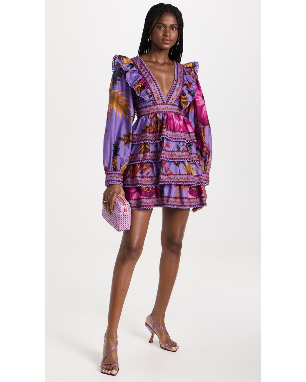 knee length dresses for ladies Your Wildest Dreams Lavender Purple Ditsy Floral Babydoll Dress – Shop the  Mint