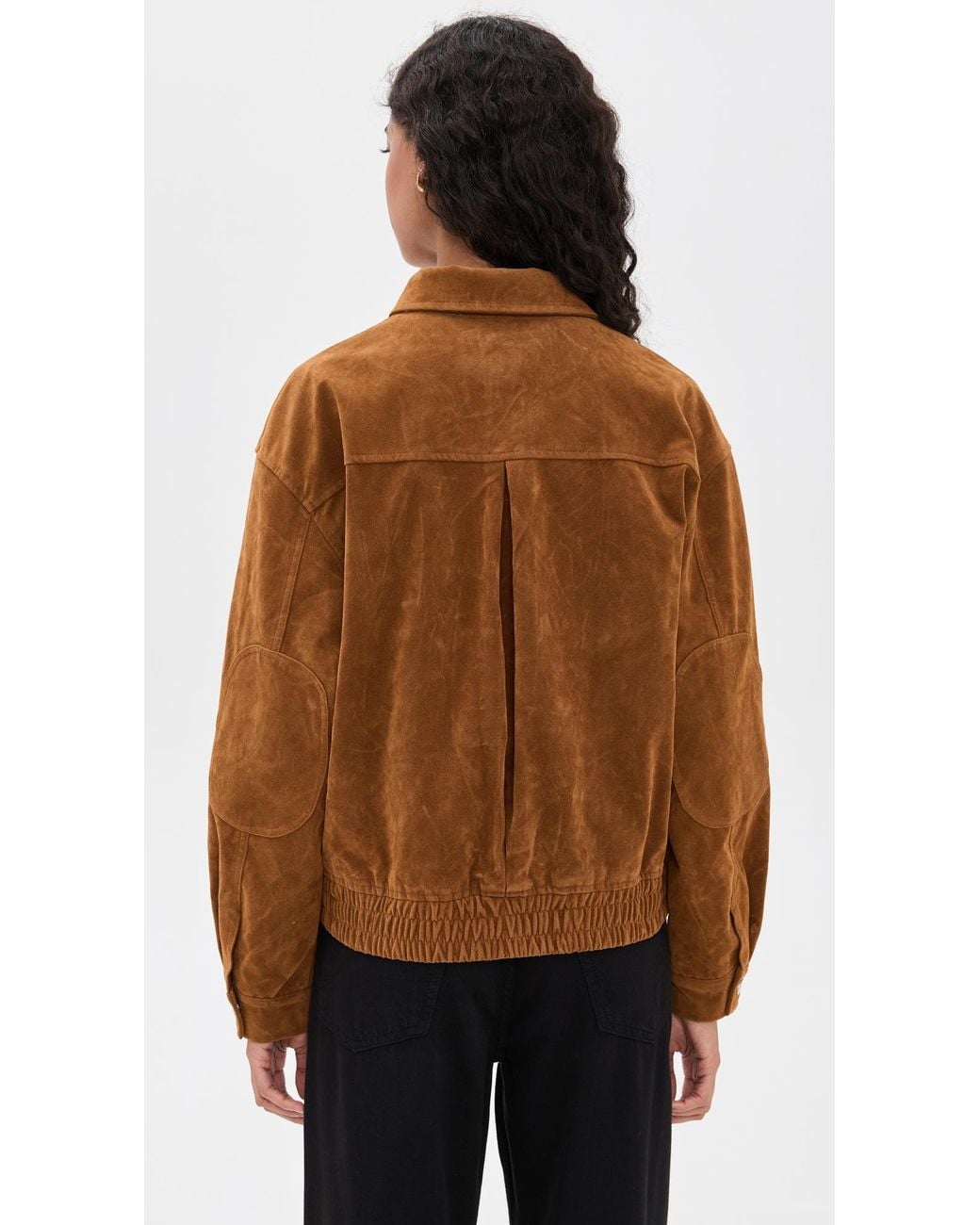 Bailey Rose Brown Faux Suede Jacket