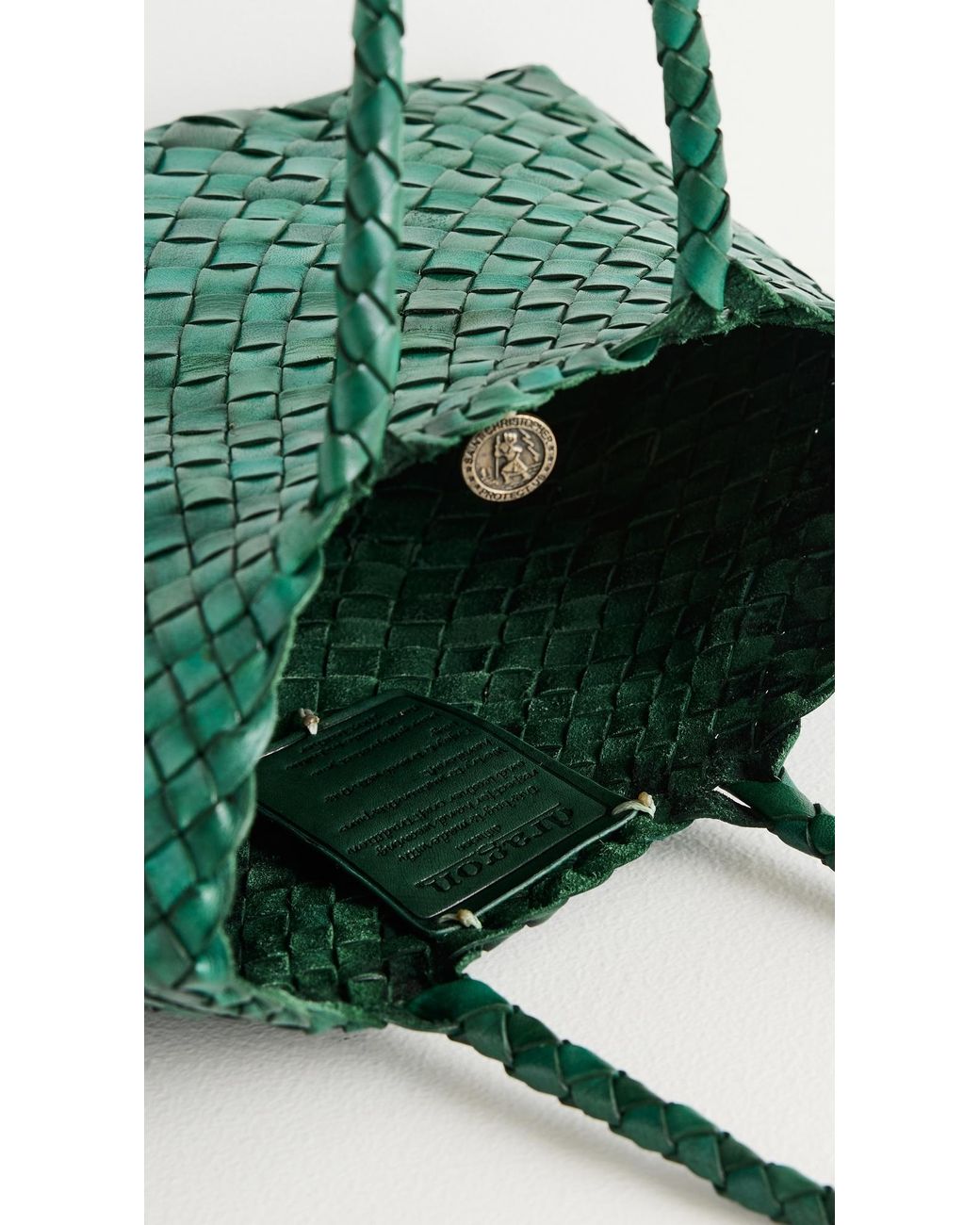 Dragon Diffusion Green Santa Croce Small Tote