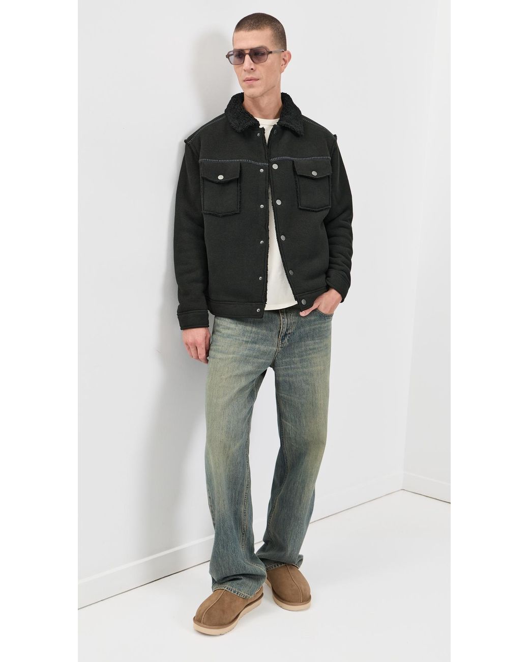 Ugg Black Janson Fluff Jacket Ii for men