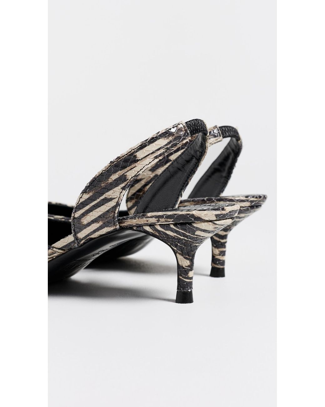 Staud Black Sebastian Slingback Heels