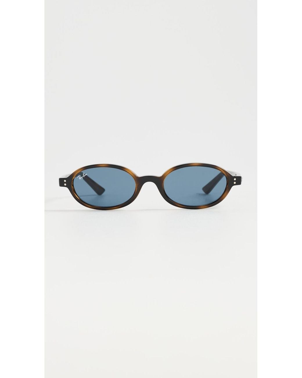 Ray-Ban Blue Oval Tortoise Sunglasses