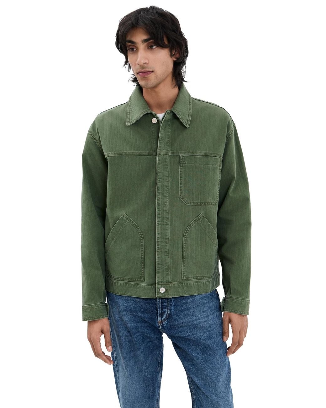 Jeanerica Noa Denim Jacket in Green for Men | Lyst
