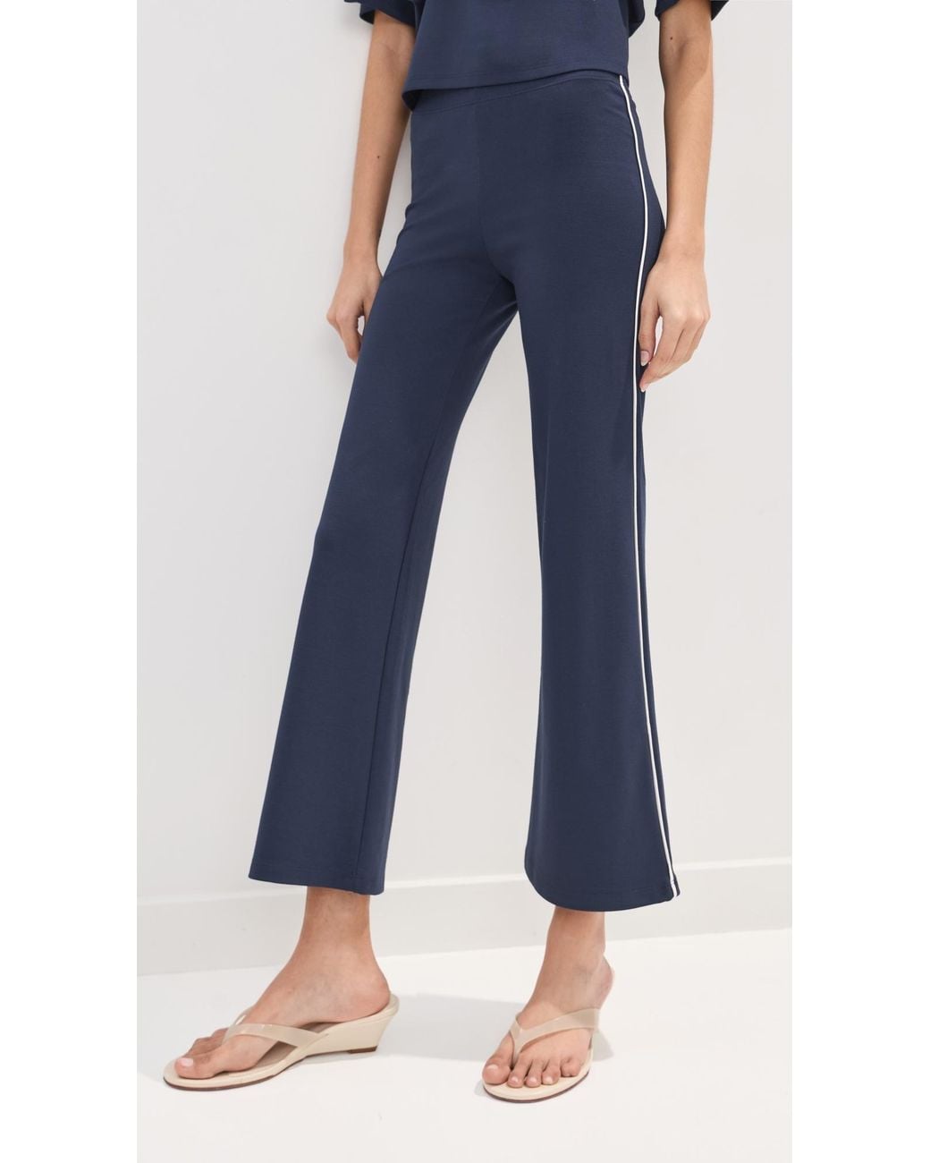 Le Bos Blue Ponte Pants