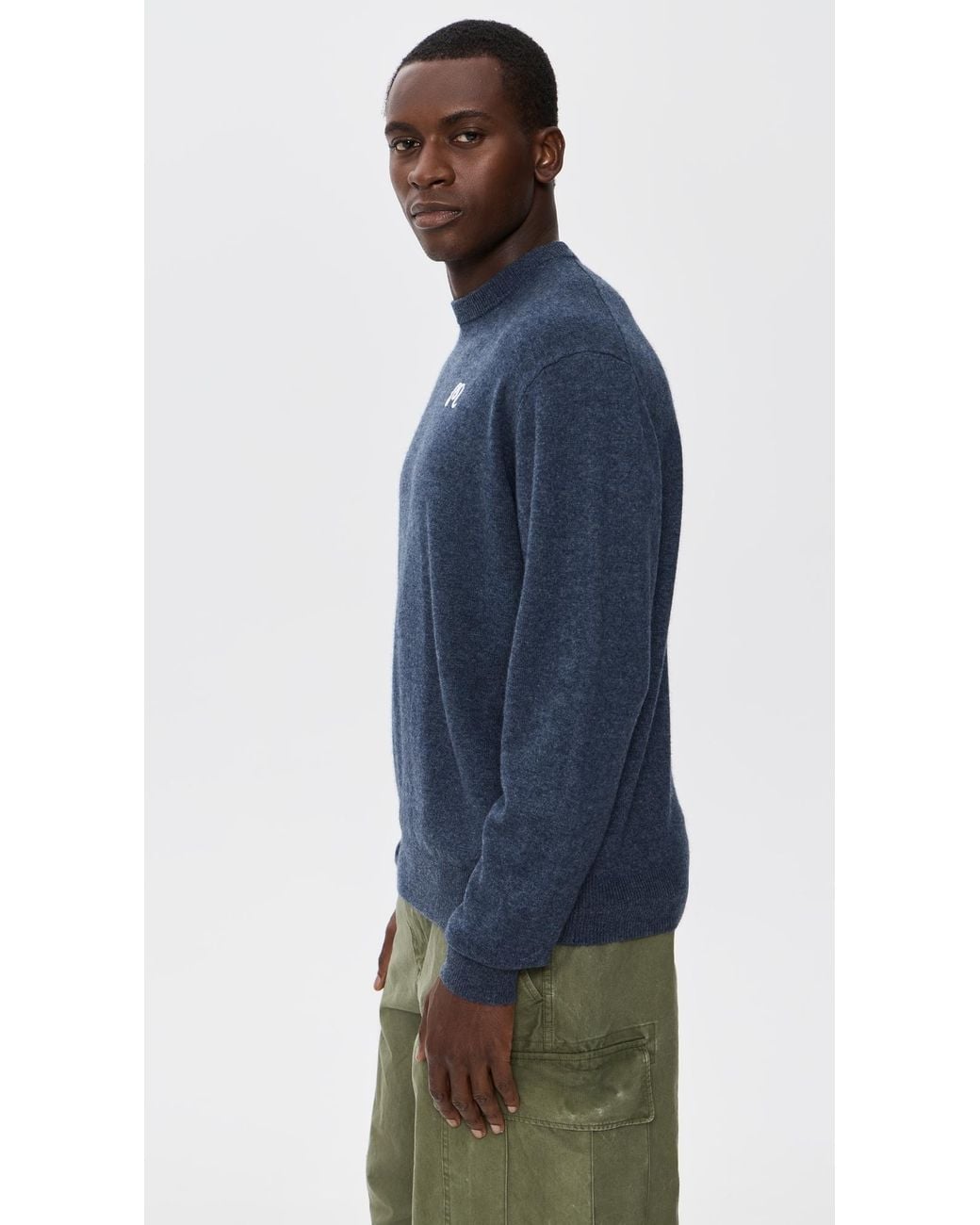 Malbon Blue Script Sweater for men
