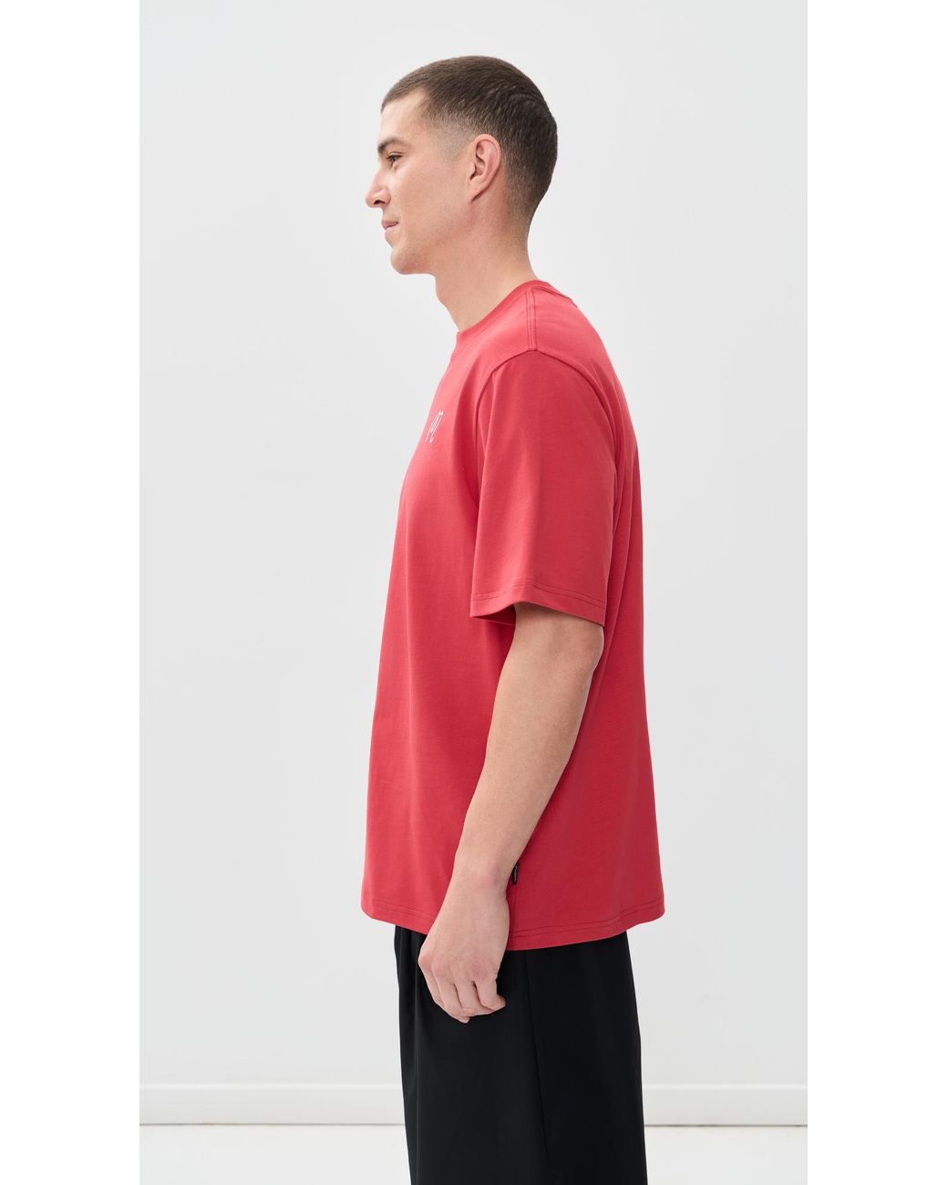Malbon Red Bermuda Tee for men