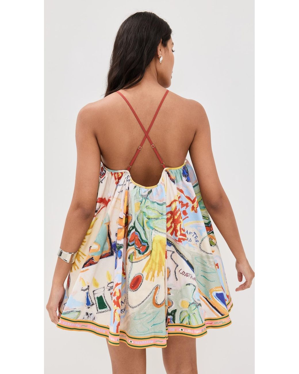ALMAIS La Charrasca Halter Mini Dress | Lyst
