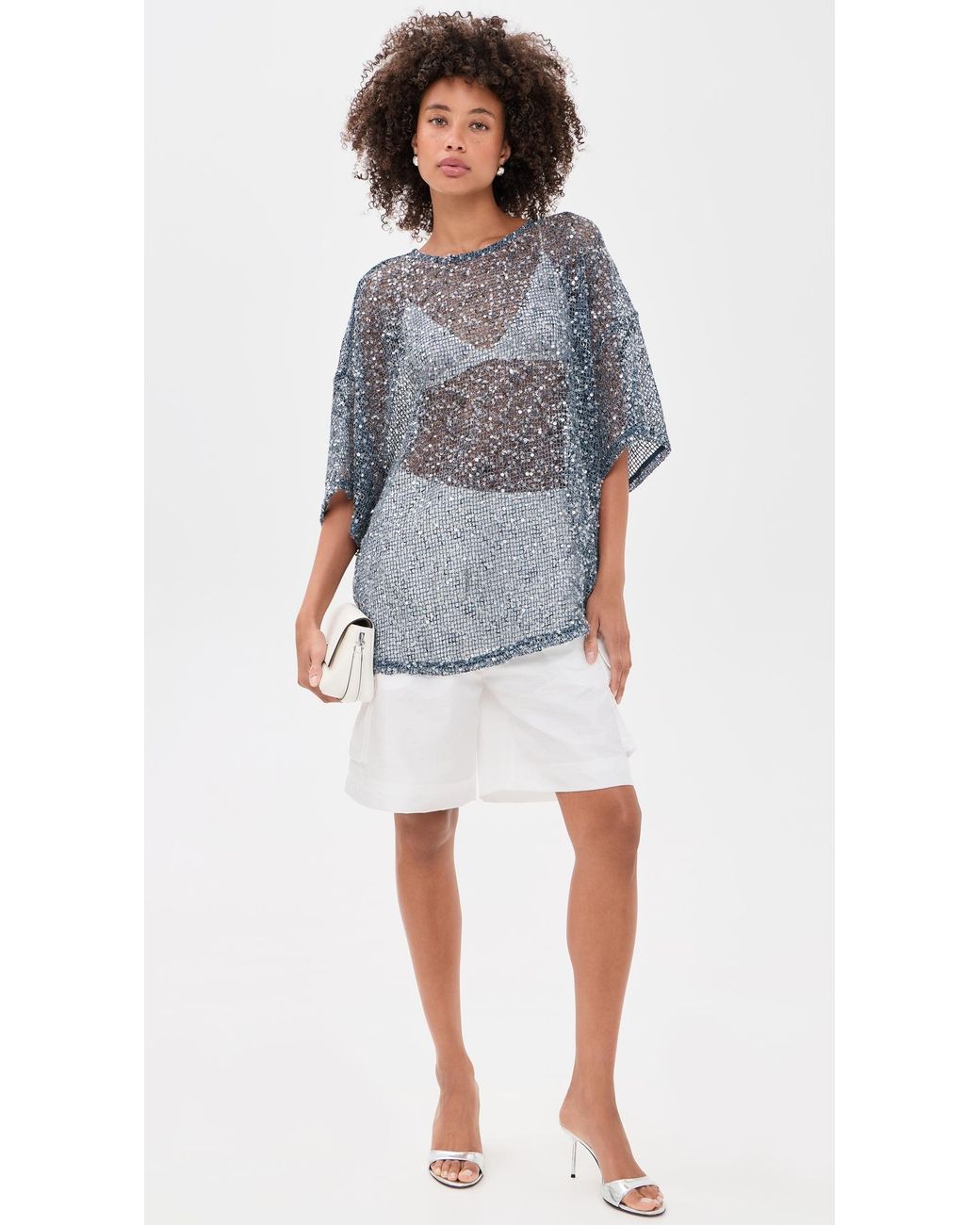 Vrg Grl Black Arden Sequin Top
