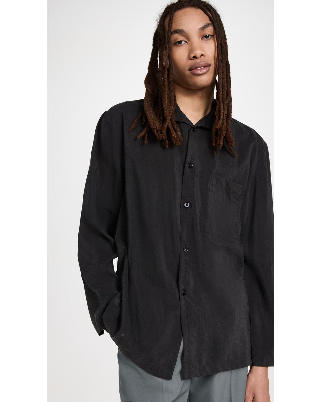 【LEMAIRE】OFFICER COLLAR SHIRT バンドカラーシャツ LEMAIRE】OFFICER COLLAR SHIRT バンドカラーシャツ