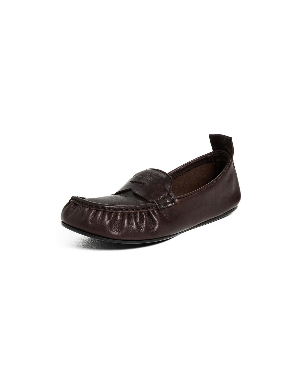 Acne Brown Leather Flats