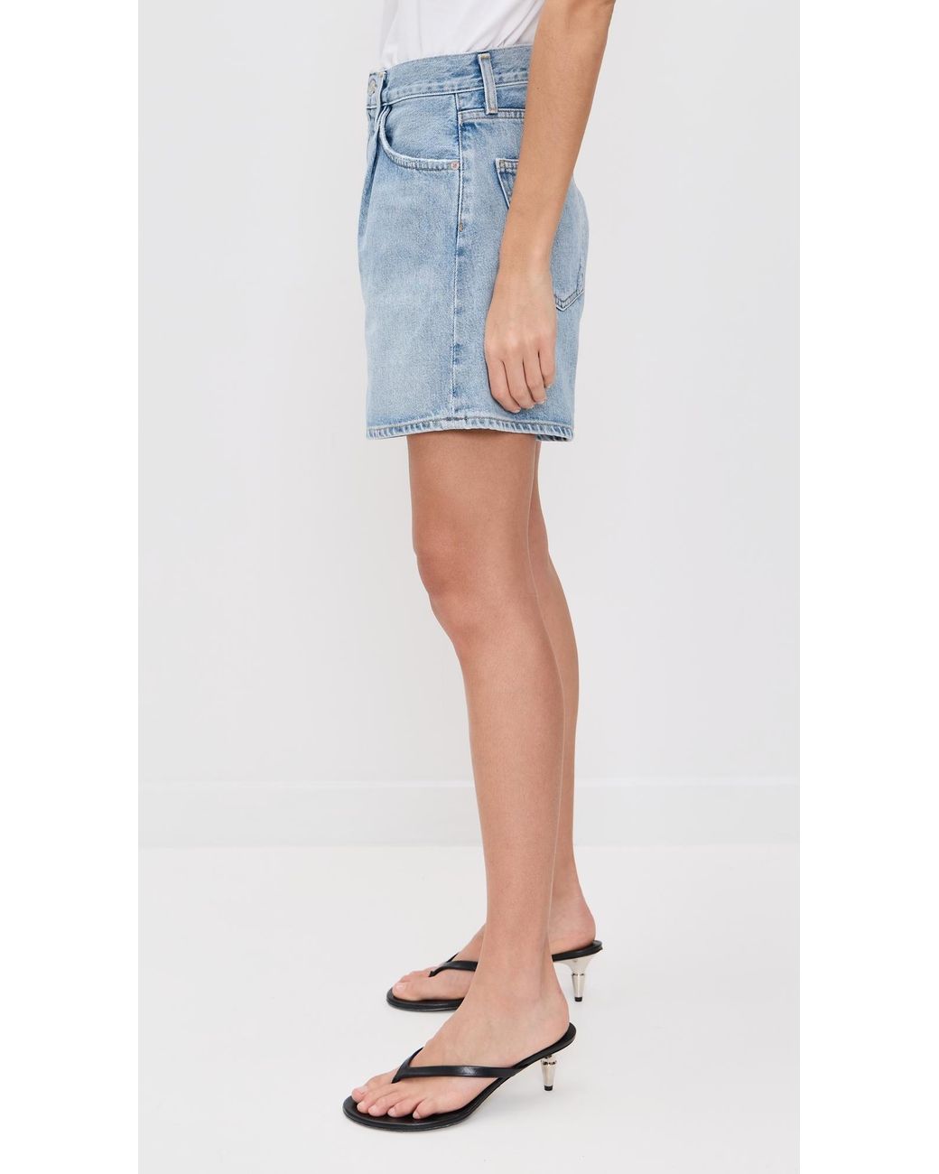 Agolde Blue Rhoda Shorts