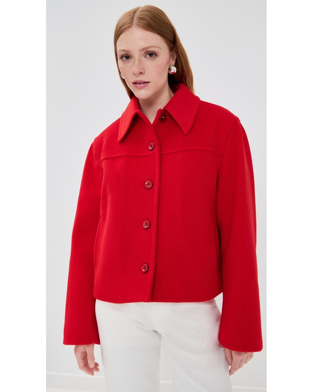 Jil Sander Red Sport Jacket