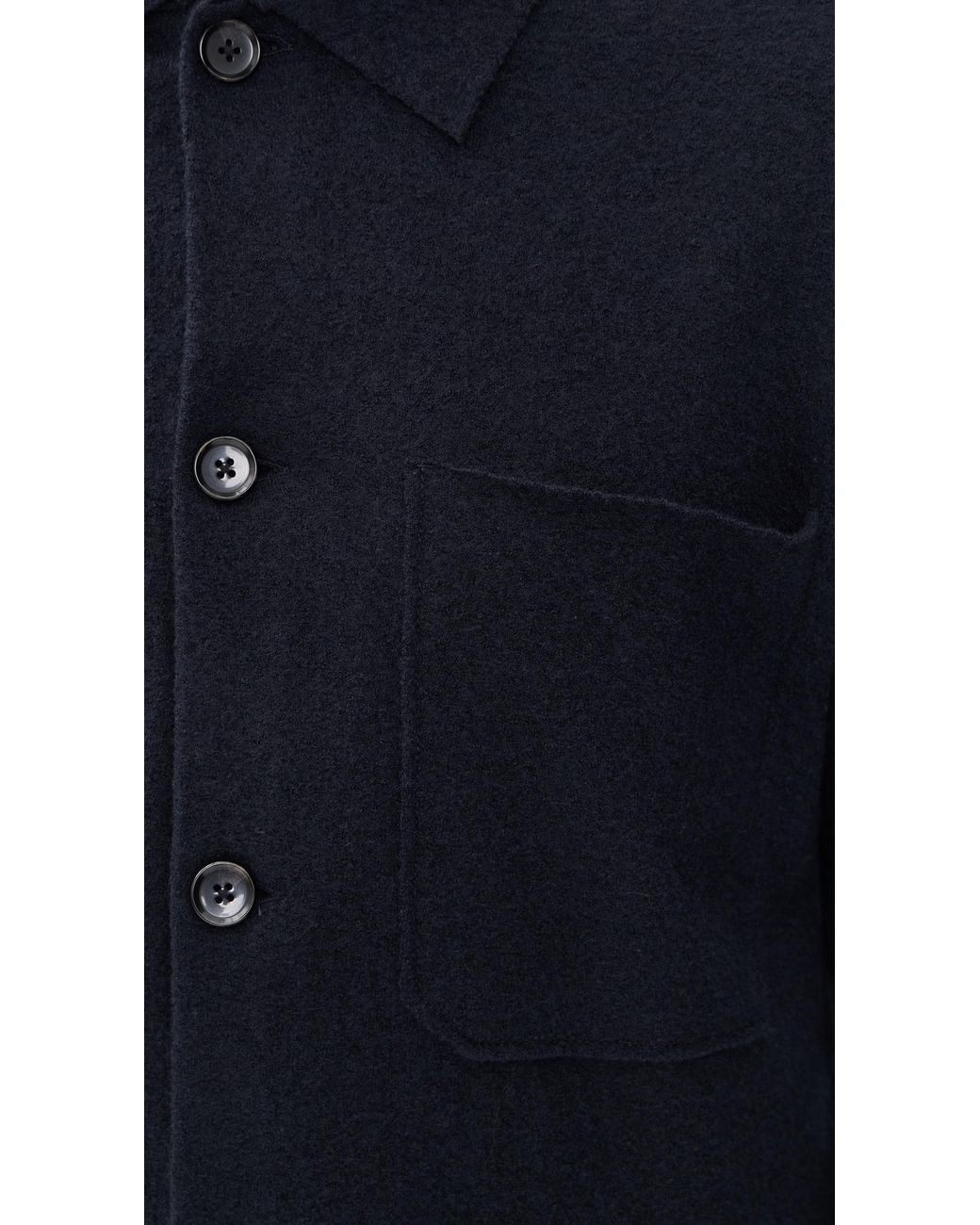 NN07 Blue Jonas Full Button Shacket for men