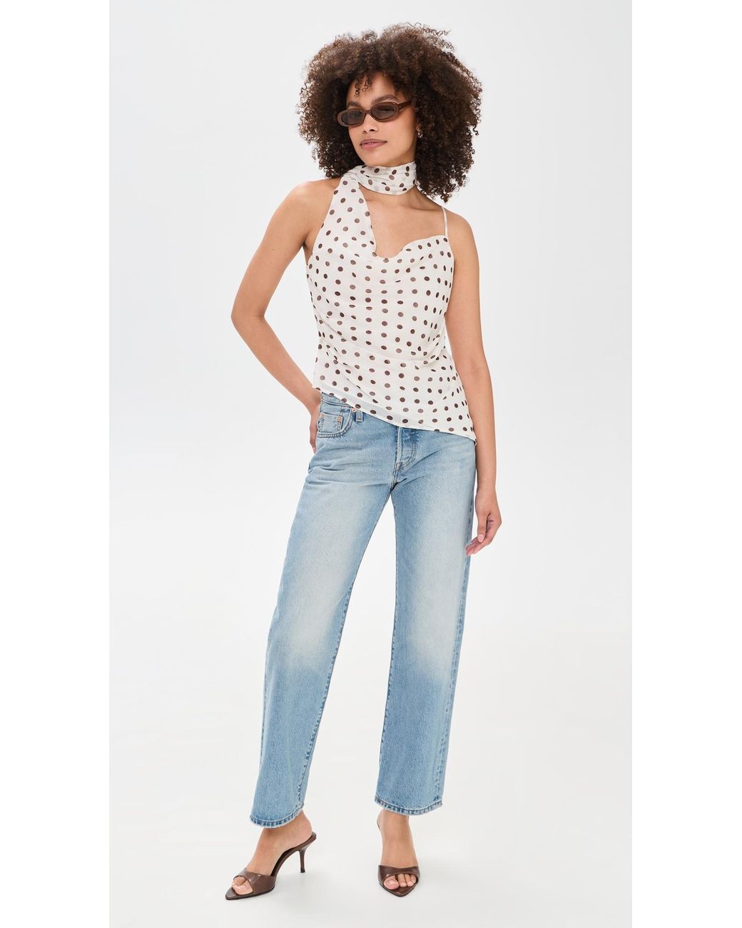 Astr White Adrie Top