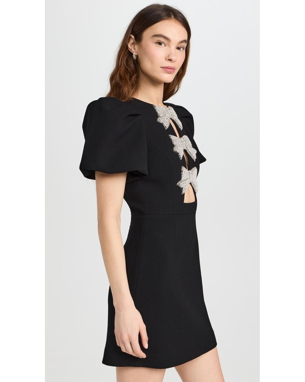 Rebecca Vallance Juliana Puff Sleeve Mini Dress in Black | Lyst Rebecca Vallance Juliana Puff Sleeve Mini Dress in Black | Lyst