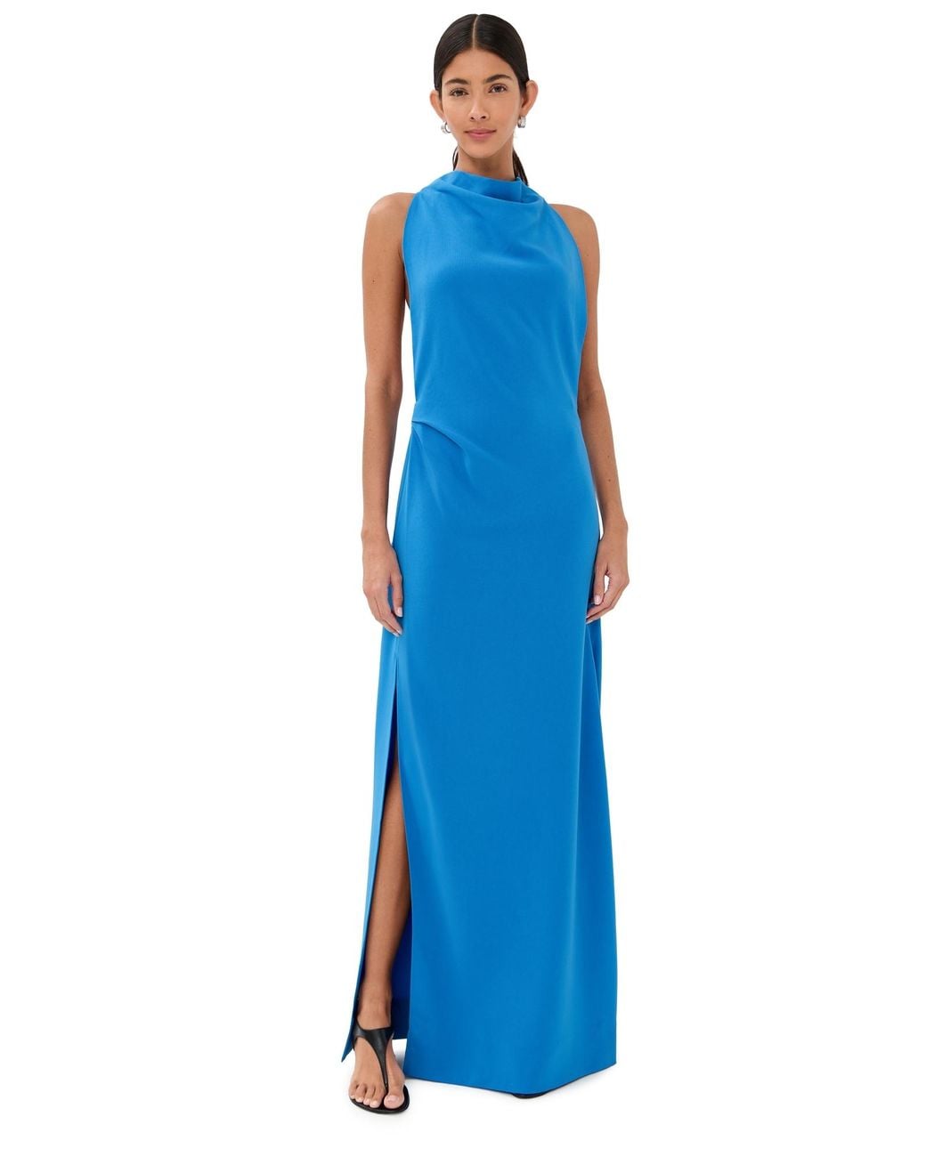 Proenza Schouler Faye Backless Twist Back Dress in Blue | Lyst
