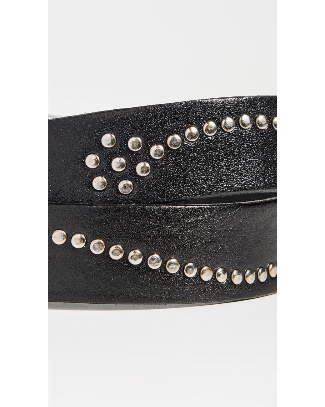 Andersons Black Studded Belt