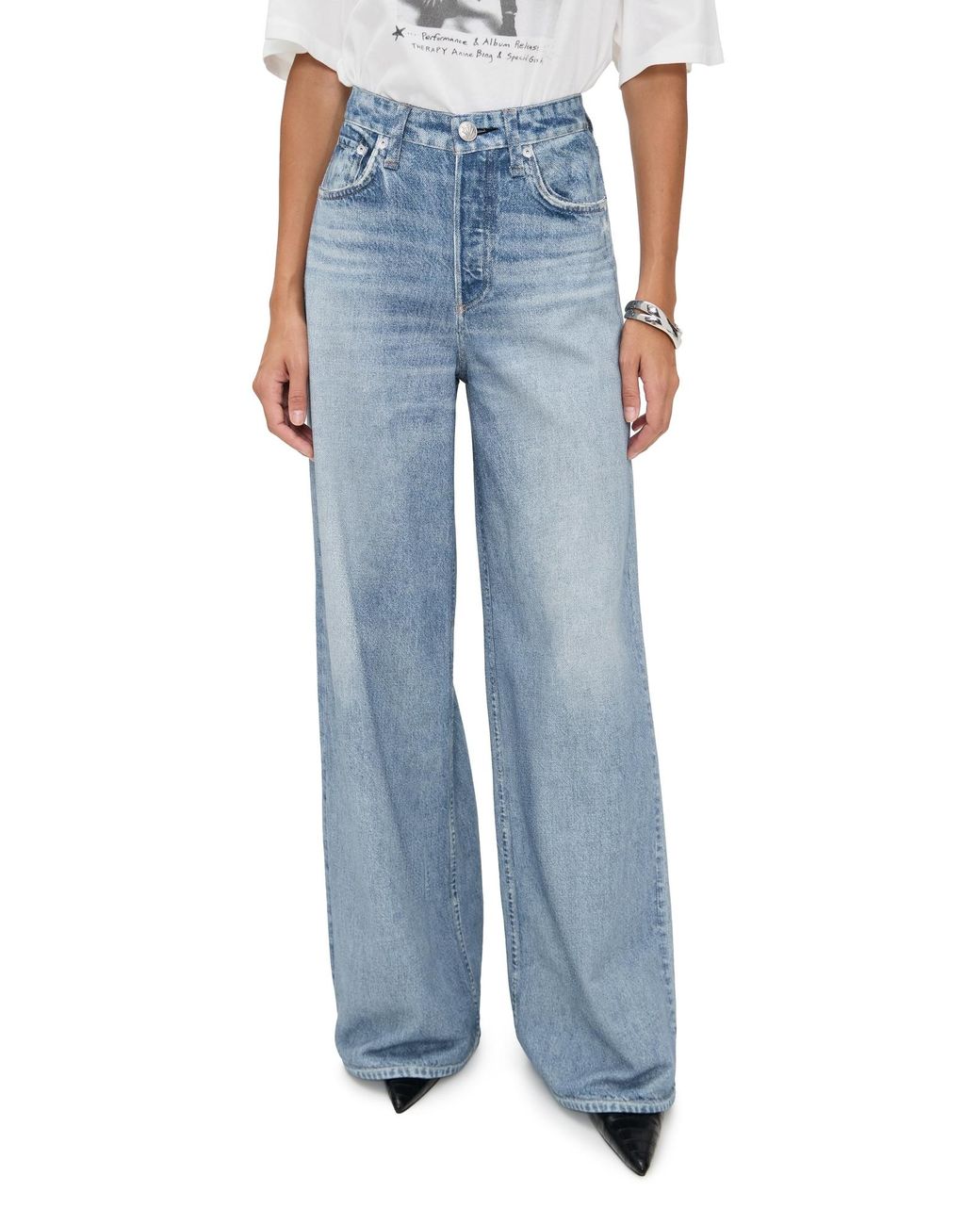 Rag & Bone Blue Rb Miramar Terry Sofie Wide Pants