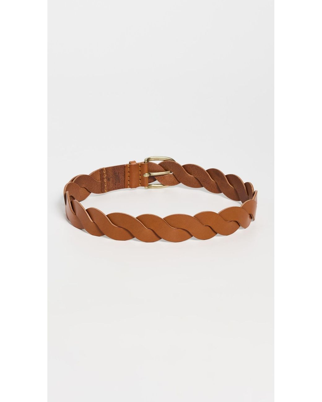 Isabel Marant (85) Zigza Braided Cowhide Leather Belt Natural Made in Italy Boho Isabel Marant Zigza Woven Leather Belt In Natural - 40% Off  main image 3