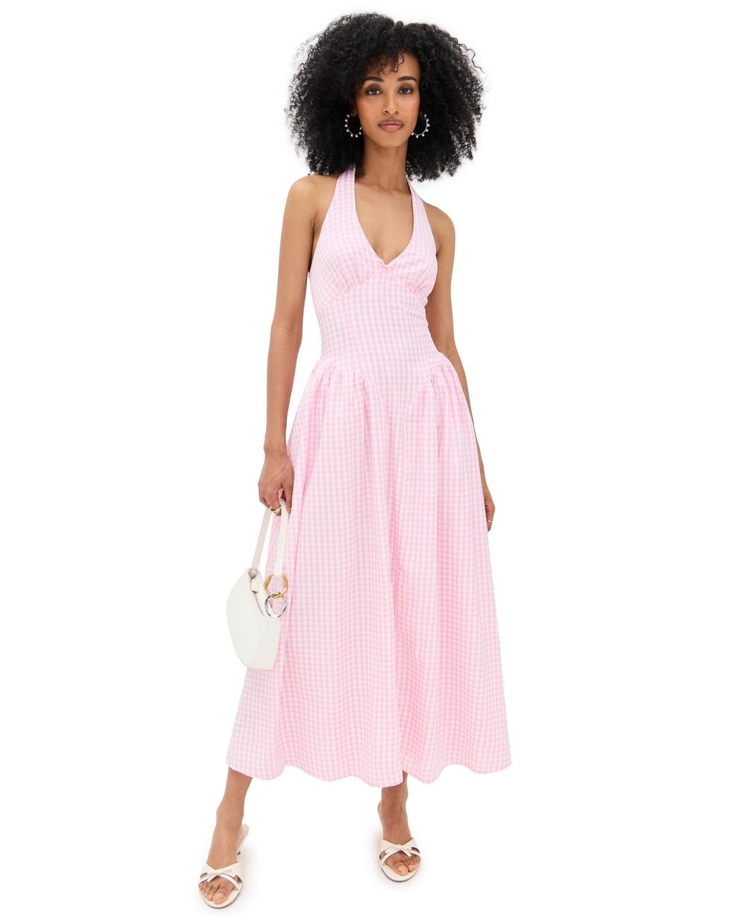 Runaway the Label Alicia Midi Dress in Pink | Lyst