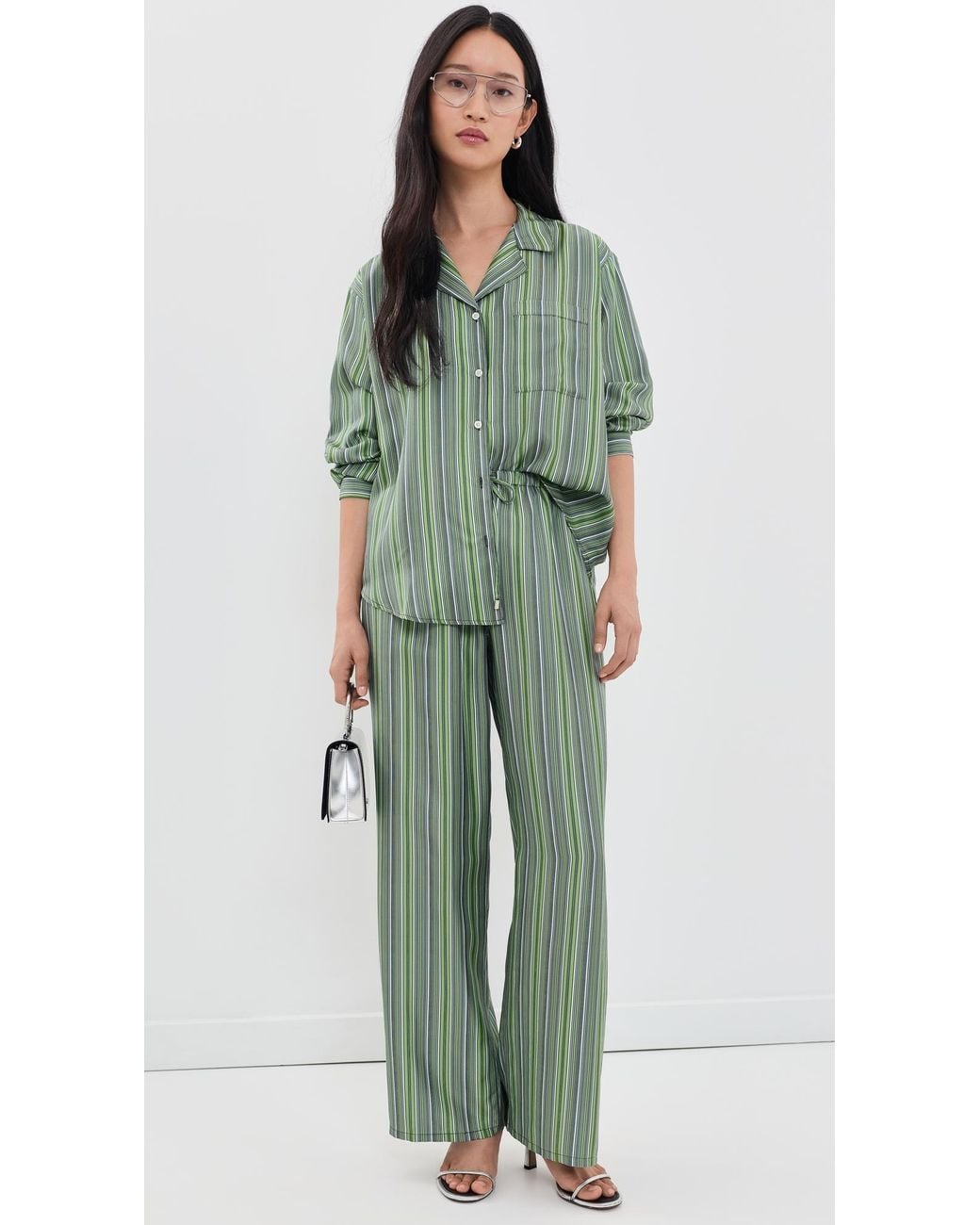 Comme Si Green Drawstring Pants