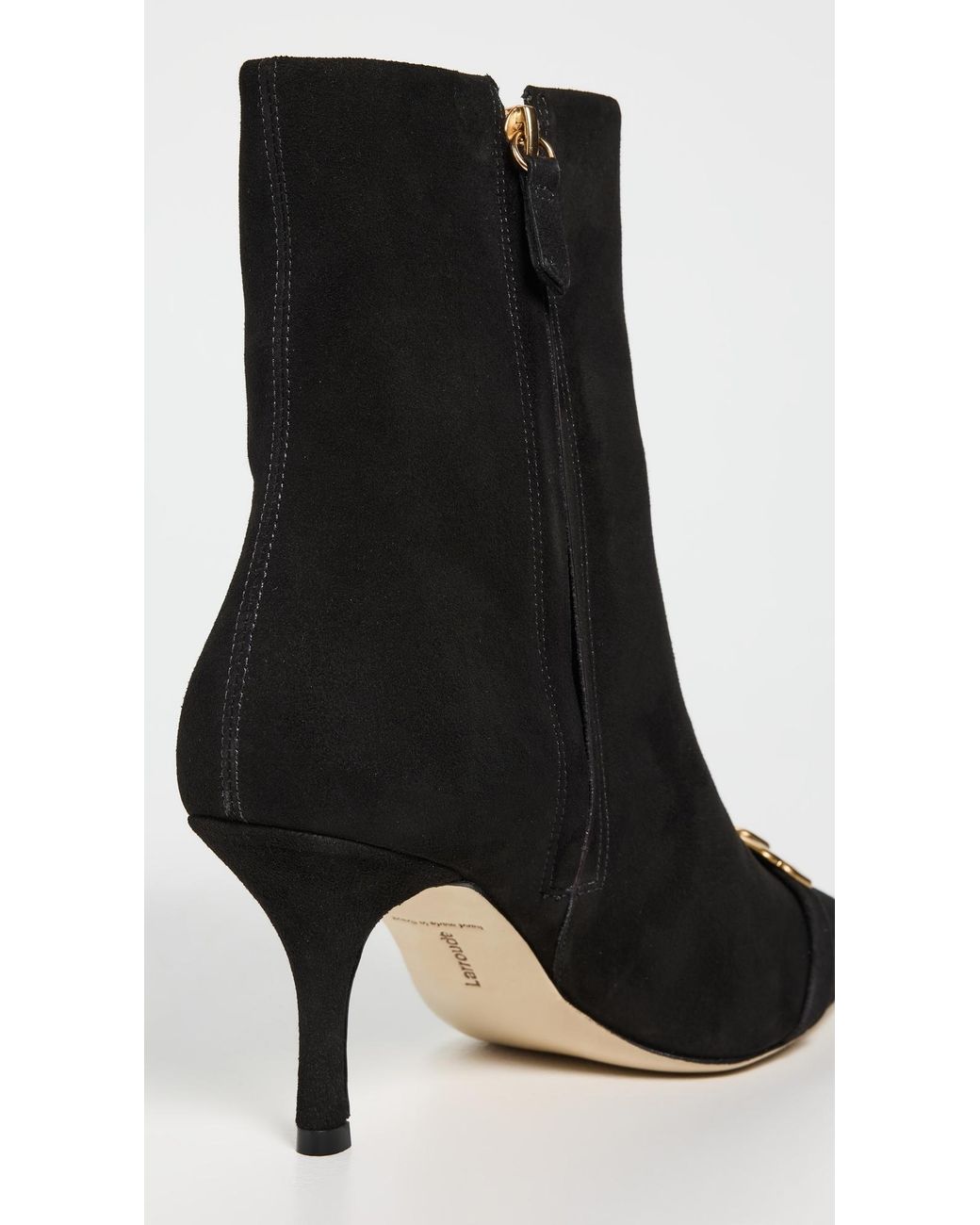 Larroude Black Mini Kate Boots