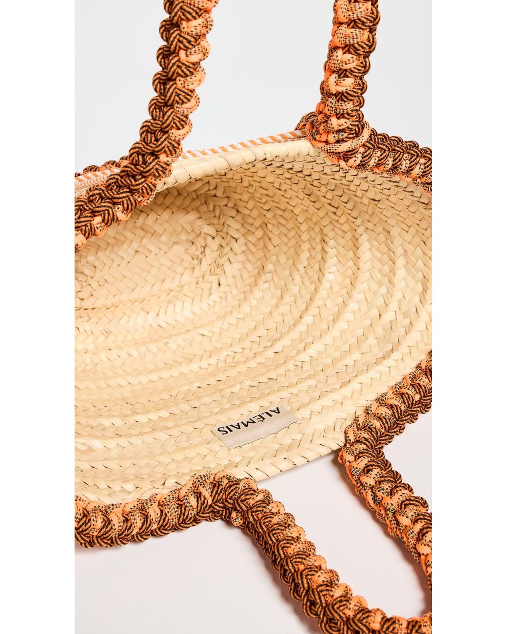 【ALEMAIS】 Lalo Maxi macrame basket bag Lalo Maxi macramé basket bag in beige - Alemais | Mytheresa