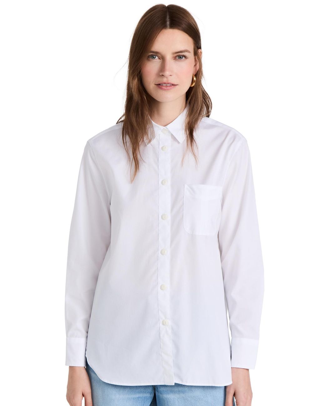 Rag & Bone White Icon Maxine Button Down Shirt
