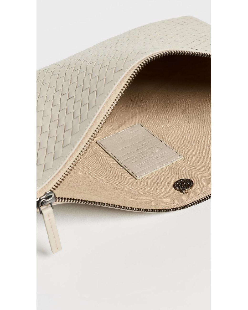 Dragon Diffusion Natural Woven Leather Pouch