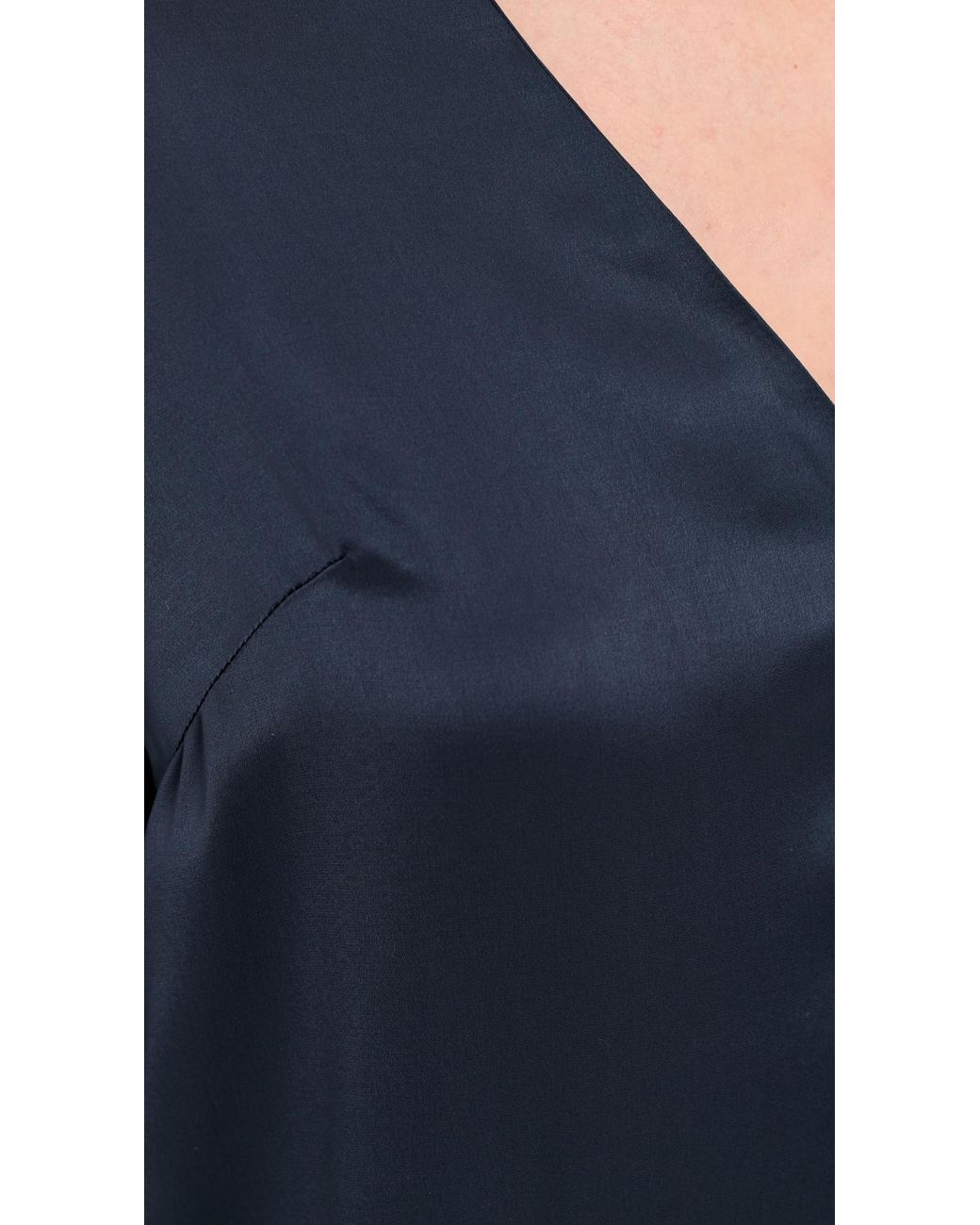 Asher Blue Val Satin Blouse