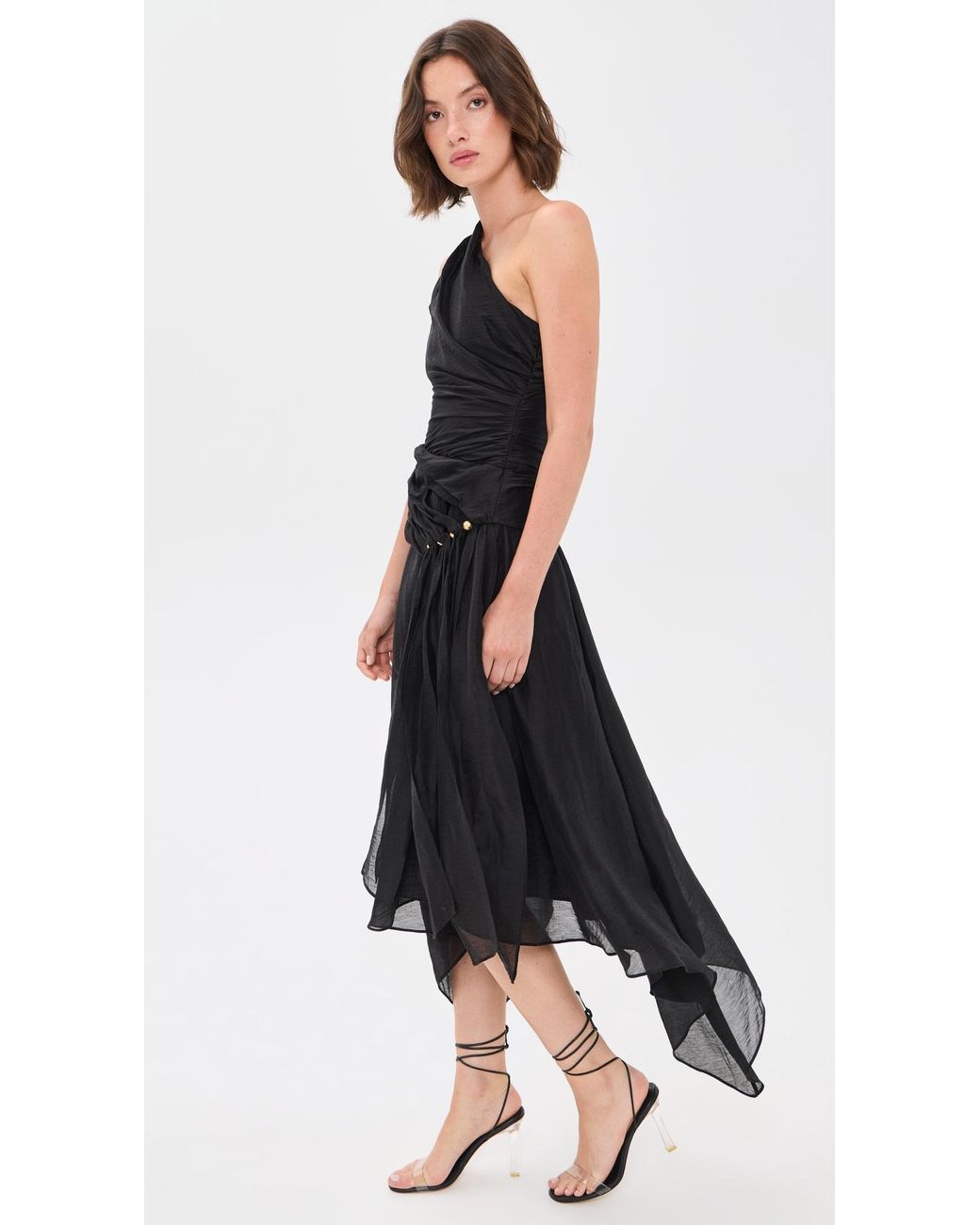 Aje. Black Capture Maxi Dress