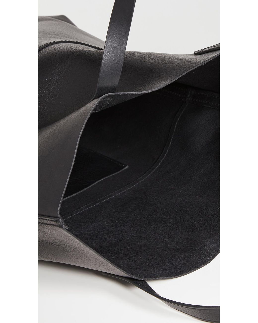 Madewell The Foldover Transport Tote in Black